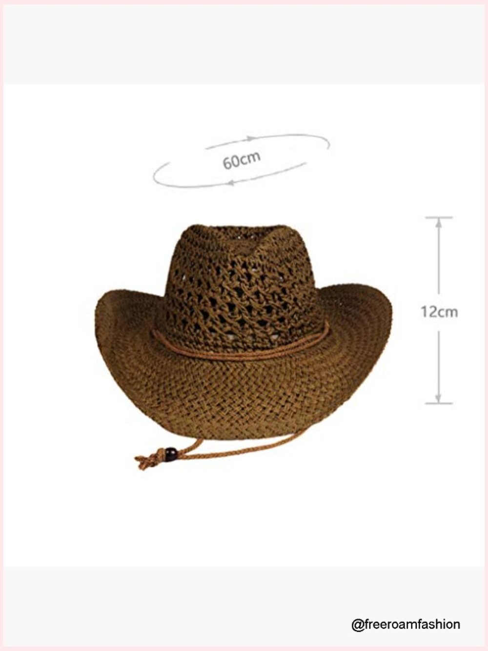Floppy Sun Hat UPF 50+ Wide Brim Beach Cowboy Travel Hat Adjustable Packable - Picture 4 of 7